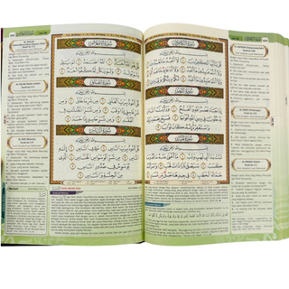 AL QURAN ARKARIM TERJEMAHAN & TAJWID BERWARNA B5 Medium Random colors