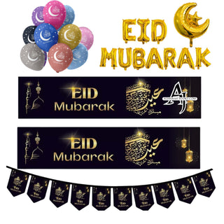 Bumper Eid Mubarak Banners Bunting Balloons Decorate And Celebrate