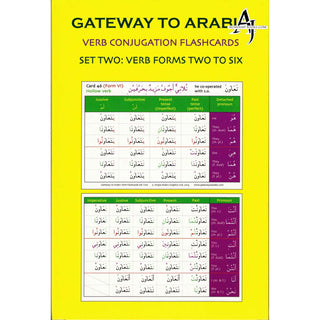 Gateway to Arabic Verb Conjugation Flashcards Set Two: Verb Forms Two to Six By  Imran Alawiye