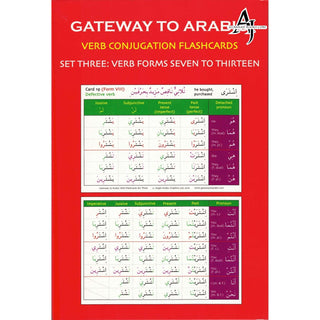 Gateway to Arabic Verb Conjugation Flashcards Set Three: Verb Forms Seven To Thirteen By Imran Hamza Alawiye