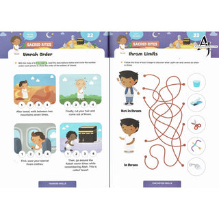 Hajj & Umrah Activity Book (Little Kids) Age 5 +