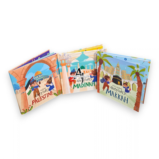 Kids 3 Part Book Set – Adventures in Makkah, Madinah & Palestine