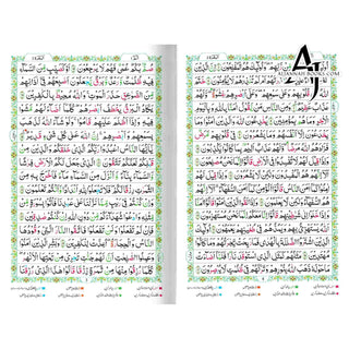 Tajweedi Quran with Urdu Tajweed Rules 16 Lines 8.5 x 6.0 Inch (7B) Hafzi Tajweedi, Medium Size,Standard Print