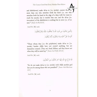 The Correct Creed that Every Muslim Must Believe By Abdus Salaam Bin Burjis