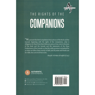 The Rights Of The Companions By Shaykh Ali' Nasir al-Faqihi