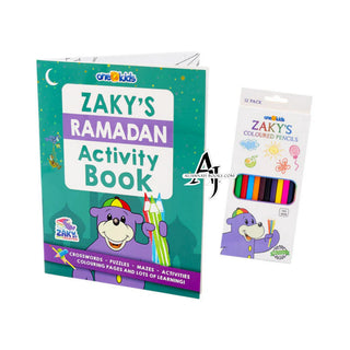 Zaky's Ramadan Activity Book + Zaky's Colouring Pencils