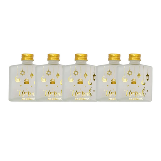 Zam Zam Bottle 100ml Elegant Glass Flask Umrah Mubarak Perfect Gift
