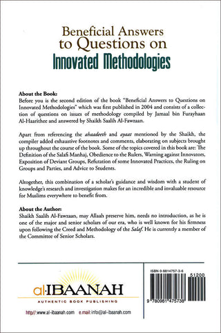 Beneficial Answers to Questions on Innovated Methodologies By Shailkh Saalih bin Fawzaan Al-Fawzaan